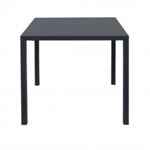 TAVOLO AUTOLIVELLANTE QUADRATO IN METALLO VERNICIATO 70X70X74 CM ANTRACITE OKX