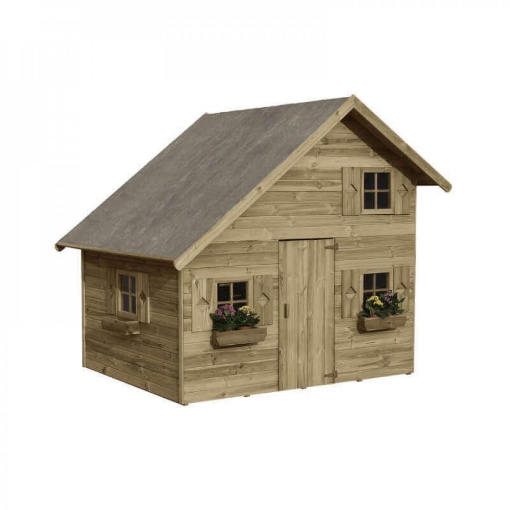 CASETTA IN LEGNO PER BAMBINI DA GIARDINO CM 223 X 221 X 230 H OKX