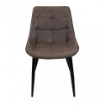 POLTRONA WINONA IN ECOPELLE CON STRUTTURA IN METALLO 59X51X82H CM MARRONE OKX