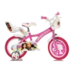 BICICLETTA BARBIE DA 16" CON ROTELLE IN COLORE BIANCO E ROSA PER BAMBINA