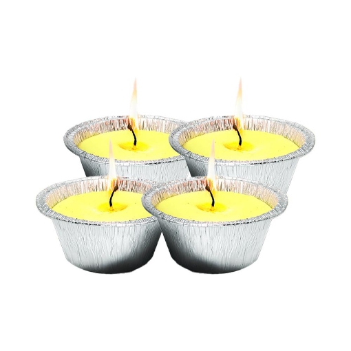 SET 4 CITRONELLE BASE IN ALLUMINIO PER USO ESTERNO CON SPAGO DURATA +10H