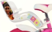 BICICLETTA BARBIE DA 16" CON ROTELLE IN COLORE BIANCO E ROSA PER BAMBINA
