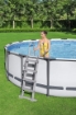 BESTWAY STEEL PRO MAX PISCINA FUORI TERRA TONDA Ø 457 X 122 CM BIANCA