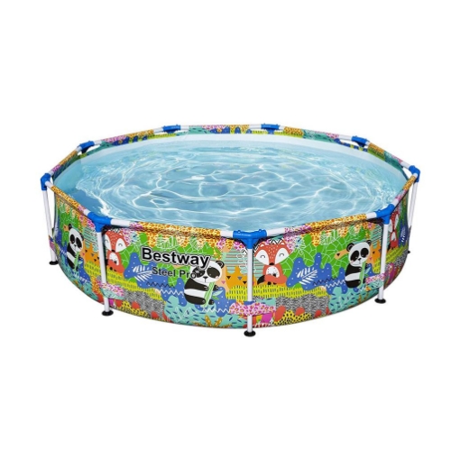BESTWAY STEEL PRO PISCINA FUORI TERRA 274X66 CM CON STAMPA COLORATA