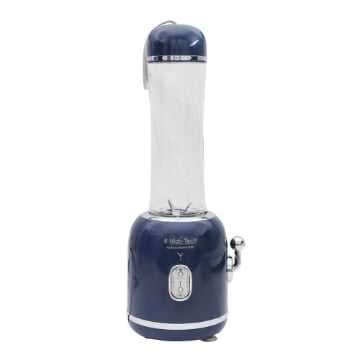 HIGH-TECH FRULLATORE DA 300 W CON CAPIENZA 600ML CON MINI BULLET SPORTIVO BLU
