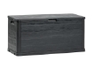 BAULE MULTIBOX DA ESTERNO 280 LT EFFETTO LEGNO ANTRACITE 117X45XH56 USATO COME NUOVO 