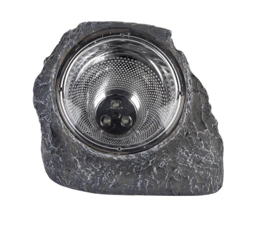 LAMPADA SOLARE MODELLO SIMIL PIETRA  CM.12X11X11 CM COLOR GRIGIO 