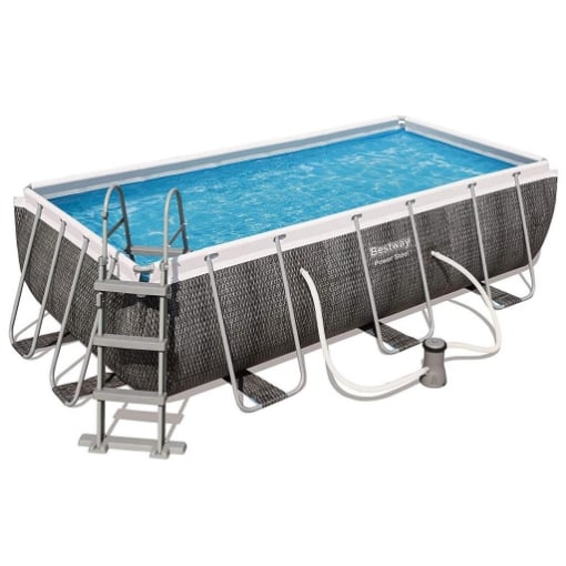 BESTWAY POWER STEEL PISCINA FUORI TERRA RETTANGOLARE 404 X 201 X 100 CM