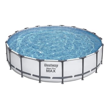 BESTWAY STEEL PRO MAX PISCINA FUORI TERRA TONDA Ø 549 X 122 CM BIANCA