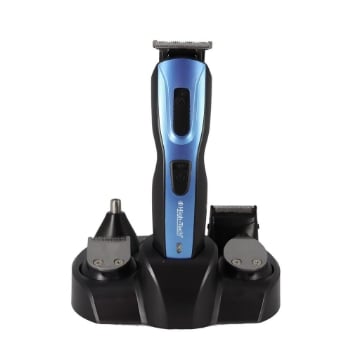 HIGH-TECH TAGLIA CAPELLI E REGOLABARBA WIRELESS 5 IN 1 CON AUTONOMIA DI RICARICA DI 60 MINUTI ASENZA FILI 