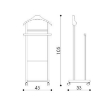 SET 1 ASSE DA STIRO CON 1 INDOSSATORE NATURALE IN  LEGNO DI FAGGIO