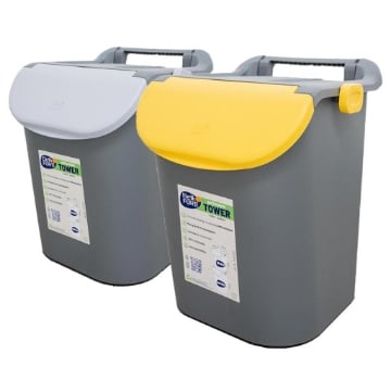 MAURY'S SET 2 PATTUMIERE PER RACCOLTA CAPIENZA 30 LT 38X34XH42CM