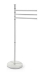 MAURY'S PIANTANA CROMO PORTASCIUGAMANI CON STRUTTURA BIANCA 20X83 CM 