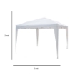 MAURY'S GAZEBO QUADRATO 3 X 3 MT IN COLORE BIANCO