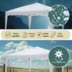 MAURY'S GAZEBO QUADRATO 3 X 3 MT IN COLORE BIANCO
