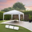 MAURY'S GAZEBO QUADRATO 3 X 3 MT IN COLORE BIANCO