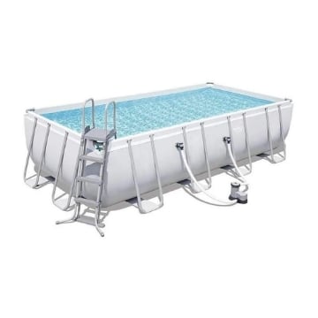 BESTWAY POWER STEEL PISCINA FUORI TERRA  RETTANGOLARE 488 X 244 X 122 CM