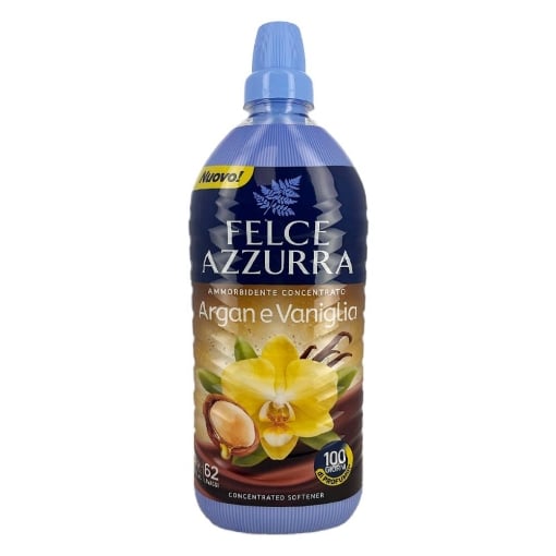 FELCE AZZURRA AMMORBIDENTE CONCENTRATO 100 GIORNI DI PROFUMO 62 LAVAGGI FRAGRANZA ARGAN E VANIGLIA 1240 ML OKX