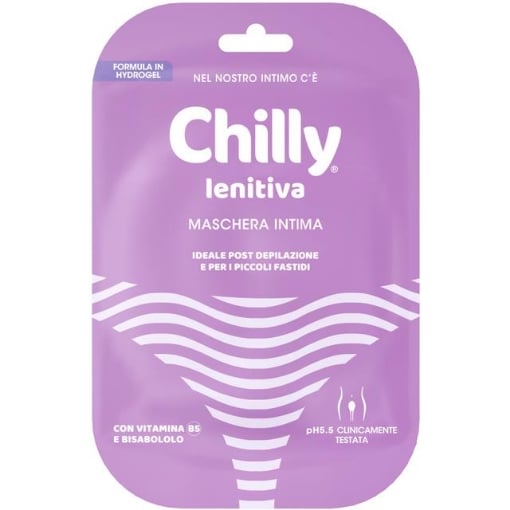 CHILLY MASCHERA INTIMA LENITIVA IDEALE POST DEPILAZIONE E PER PICCOLI FASTIDI CON VITAMINA B5 E BISABOLOLO PH5.5 CLINICAMENTE TESTATO X1 OKX