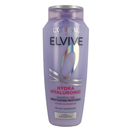 L'OREAL PARIS ELVIVE SHAMPOO 72H IDRATAZIONE PROFONDA CON ACIDO IALURONICO PIÙ IDRATAZIONE PER CAPELLI DISIDRATATI 250 ML OKX