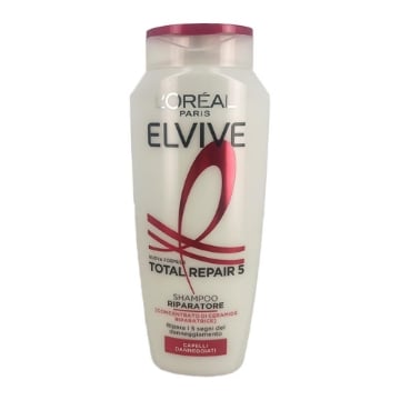 L'OREAL PARIS ELVIVE SHAMPOO RIPARATORE TOTAL REPAIR 5 CONCENTRATO DI CERAMIDE PER CAPELLI DANNEGGIATI 250 ML OKX