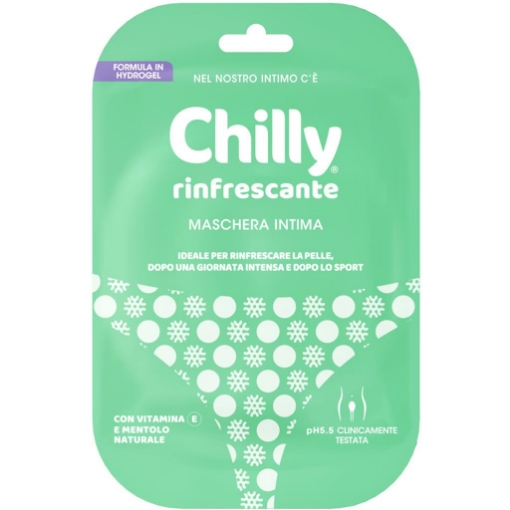 CHILLY MASCHERA INTIMA RINFRESCANTE IDEALE PER RINFRESCARE LA PELLE CON VITAMINE E MENTOLO NATURALE PH5.5 CLINICAMENTE TESTATO X1 OKX