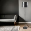 PIANTANA NERFIO LAVORATA COLORE NERO 35X35X173H CM CON PAINTANA REGOLABILE IN ALTEZZA OKX