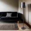PIANTANA NERFIO LAVORATA COLORE NERO 35X35X173H CM CON PAINTANA REGOLABILE IN ALTEZZA OKX