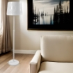 PIANTANA NERFIO LAVORATA COLORE BIANCO 35X35X173H CM CON PAINTANA REGOLABILE IN ALTEZZA OKX
