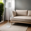 PIANTANA NERFIO LAVORATA COLORE BIANCO 35X35X173H CM CON PAINTANA REGOLABILE IN ALTEZZA OKX
