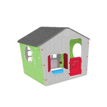 CASETTA IN PLASTICA PER BAMBINI DA GIARDINO MULTICOLOR CM 140 X 108 X 115 H OKX