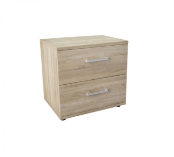 COMODINO IN LEGNOTRUCIOLARE BILAMINATO COLORE LEGNO CHIARO CM 44,5 X 35 X 43,5 H OKX