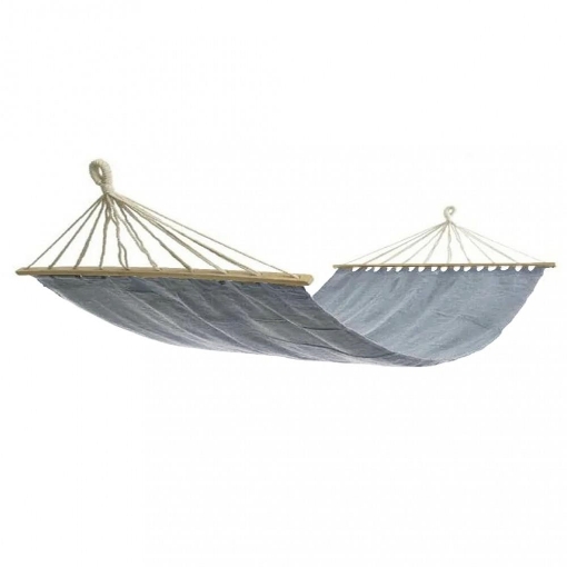 AMACA IN COTONE PORTATA MASSIMA 150 KG 200X150 CM GRIGIO CHIARO