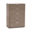 CASSETTIERA IN LEGNO TRUCIOLARE BILAMINATO COLORE ROVERE GRIGIO CON 5 CASSETTI 75 X 38 X H103 CM OKX