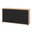 MOBILE CREDENZA IN LEGNO TRUCIOLARE BILAMINATO COLORE ANTRACITE CM 161,5 X 40 X 84 H OKX