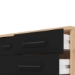 MOBILE CREDENZA IN LEGNO TRUCIOLARE BILAMINATO COLORE ANTRACITE CM 161,5 X 40 X 84 H OKX