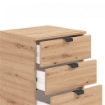 CASSETTIERA IN LEGNO TRUCIOLARE BILAMINATO COLORE ROVERE CHIARO 45X40X95CM OKX