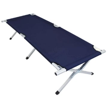 BRANDINA PIEGHEVOLE IN ALLUMINIO DI COLORE BLU  CM 190 X 64 X 42 H OKX