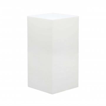 LAMPADA CUBO BIANCA 40 X 40 X 80  RISPARMIO ENERGETICO  CAVO NERO 3 M - LAMPADINA FORNITA ASSEMBLATA OKX
