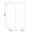 LAMPADA CUBO BIANCA 40 X 40 X 80  RISPARMIO ENERGETICO  CAVO NERO 3 M - LAMPADINA FORNITA ASSEMBLATA OKX
