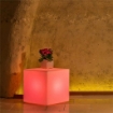 LAMPADA CUBO CON IMPIANTO LUCE A LED A BATTERIA RICARICABILE CM 40 X 40 X 40 H OKX