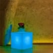 LAMPADA CUBO CON IMPIANTO LUCE A LED A BATTERIA RICARICABILE CM 40 X 40 X 40 H OKX