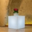 LAMPADA CUBO CON IMPIANTO LUCE A LED A BATTERIA RICARICABILE CM 40 X 40 X 40 H OKX