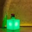 LAMPADA CUBO CON IMPIANTO LUCE A LED A BATTERIA RICARICABILE CM 40 X 40 X 40 H OKX