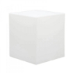 LAMPADA CUBO BIANCA CON IMPIANTO LUCE A RISPARMIO ENERGETICO 20W (E27) - 220/240V - 50/60 HZ CAVO NERO 3 M LAMPADINA FORNITA ASSEMBLATA CM 40 X 40 X 40 H OKX 