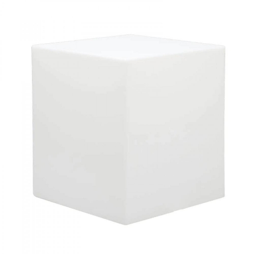 LAMPADA CUBO BIANCA CON IMPIANTO LUCE A RISPARMIO ENERGETICO 20W (E27) - 220/240V - 50/60 HZ CAVO NERO 3 M LAMPADINA FORNITA ASSEMBLATA CM 40 X 40 X 40 H OKX 