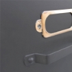 MOBILE CREDENZA IN LEGNO E ACCIAIO CON 8 CASSETTI E ANTA A SCORRIMENTO NERO E MARRONE 164,5X40X74,5 CM OKX