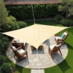 VELA OMBREGGIANTE QUADRATA MT.3X3 COLOR ECRU IDROREPELLENTE 