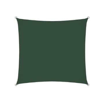 VELA OMBREGGIANTE QUADRATA MT 3X3 COLOR VERDE IDROREPELLENTE 