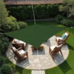 VELA OMBREGGIANTE QUADRATA MT 3X3 COLOR VERDE IDROREPELLENTE 